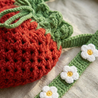 Berry Bloom Handcrafted Bag