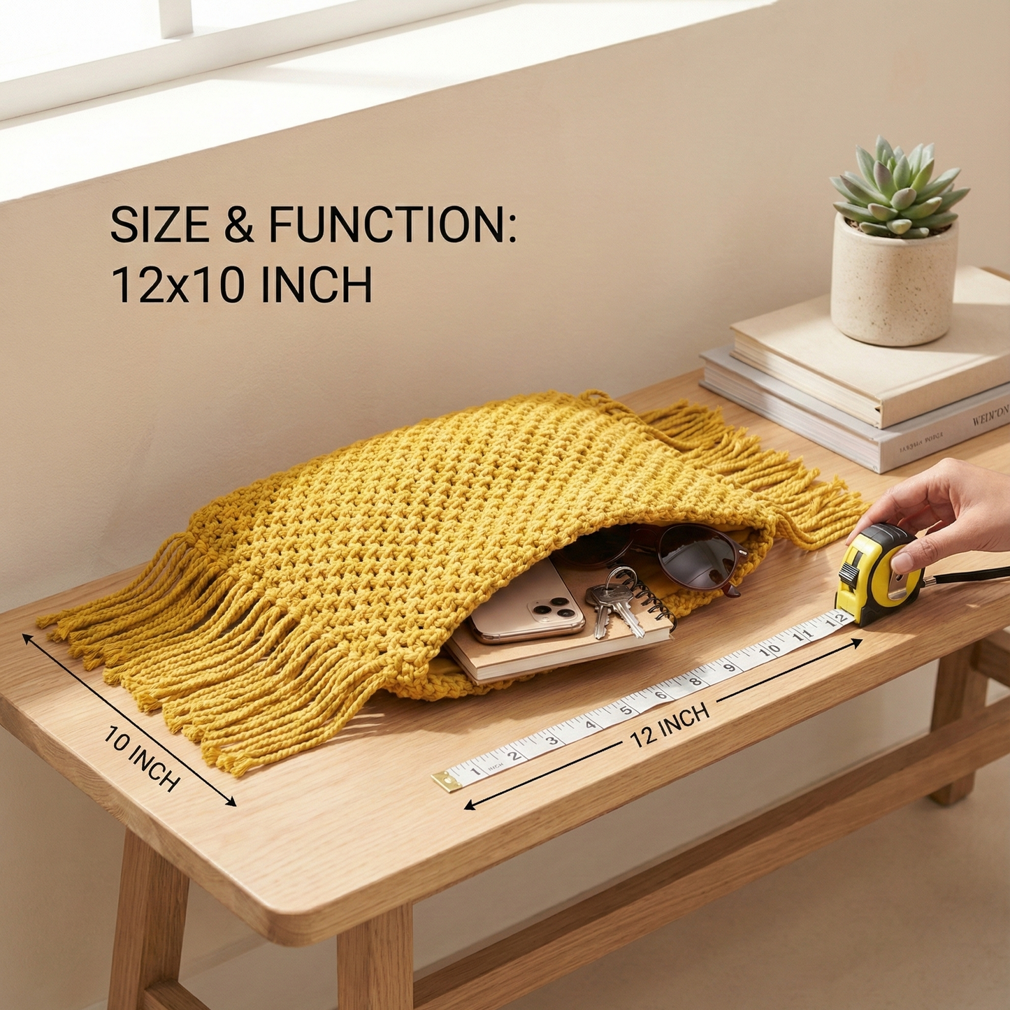 Amber Boho Fringe Tote